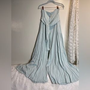 Elegant Light Blue Jumpsuit